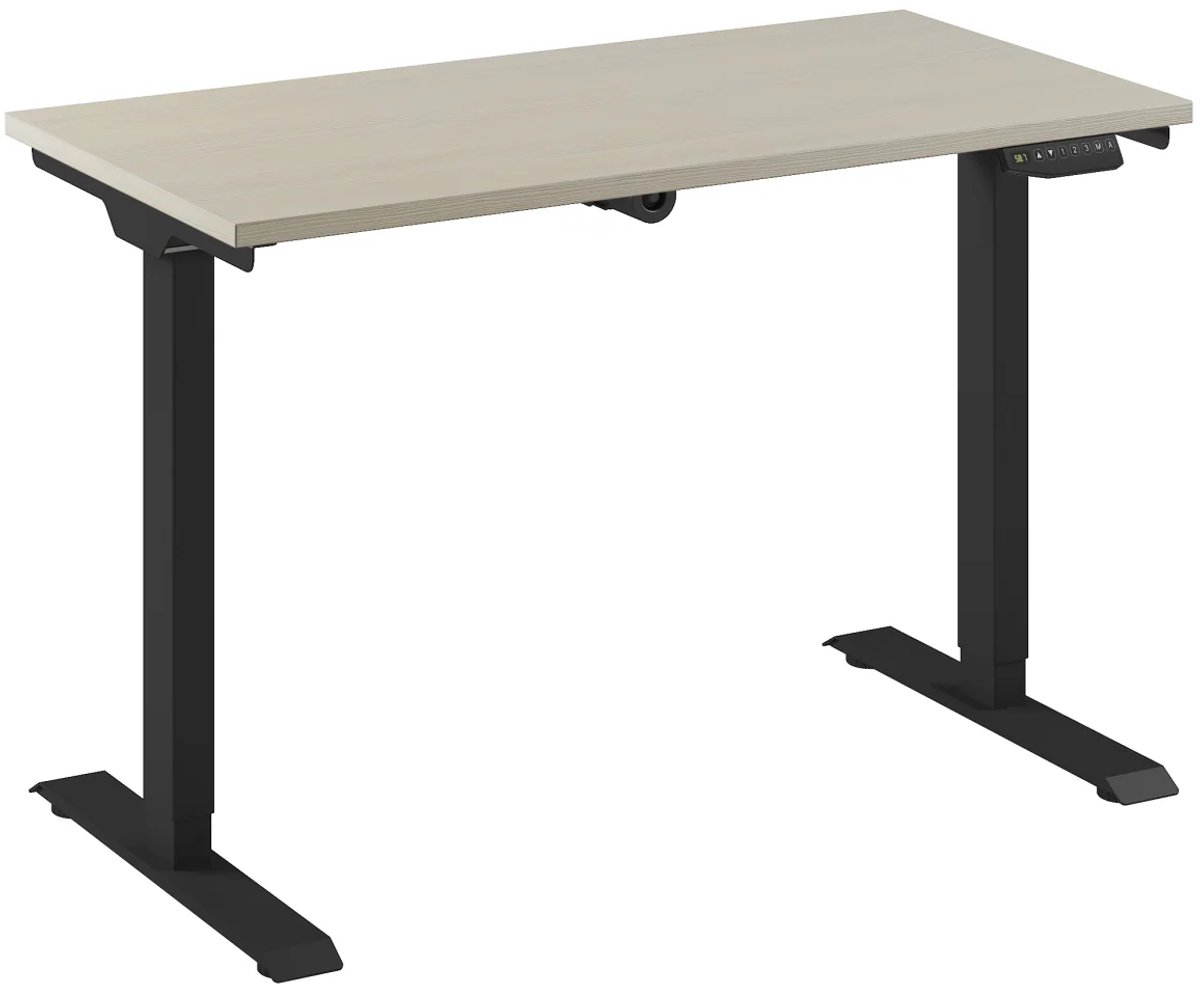 Bureau Adjust 1 Plus QA 120x60 Zwart/Ahorn