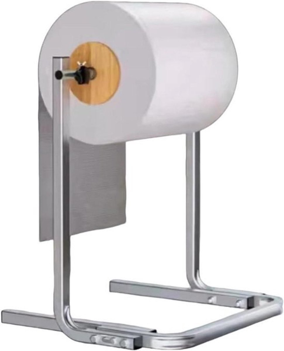 Noppenfolie Dispenser - Rolhouder Verpakking - Efficiënt Verpakken - Verstelbare Breedte - 30-80 cm - Zilver