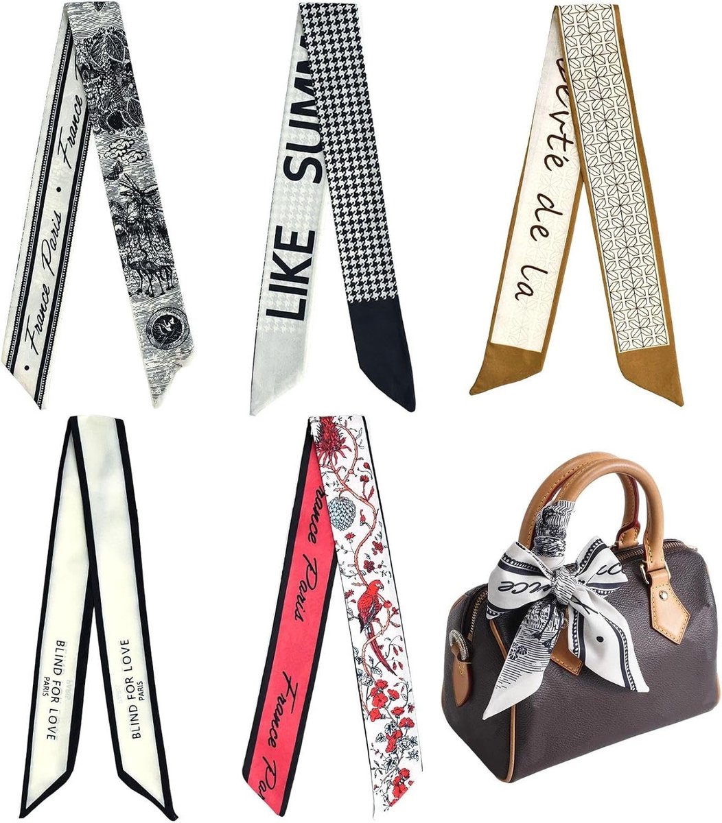 Retro Haarbanden van Zijde, Set van 5, Perfect voor Dagelijks Gebruik en Versiering, Ideaal Cadeau voor Vriendinnen en Vrienden, Modieuze Accessoires voor Elke Outfit