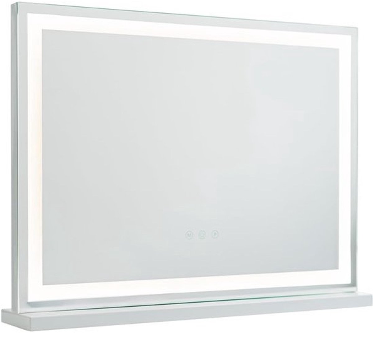 Make-upspiegel met LED-verlichting - Verstelbare helderheid en 3 lichtmodi - Touch Control - 58x43cm