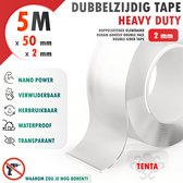 Dubbelzijdig Tape Extra Sterk 5m x 50mm x 2mm - TENTA Heavy Duty