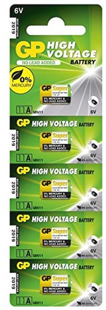 Alkaline batterij MN11 (6V) - Hoge spanning - 5 stuks