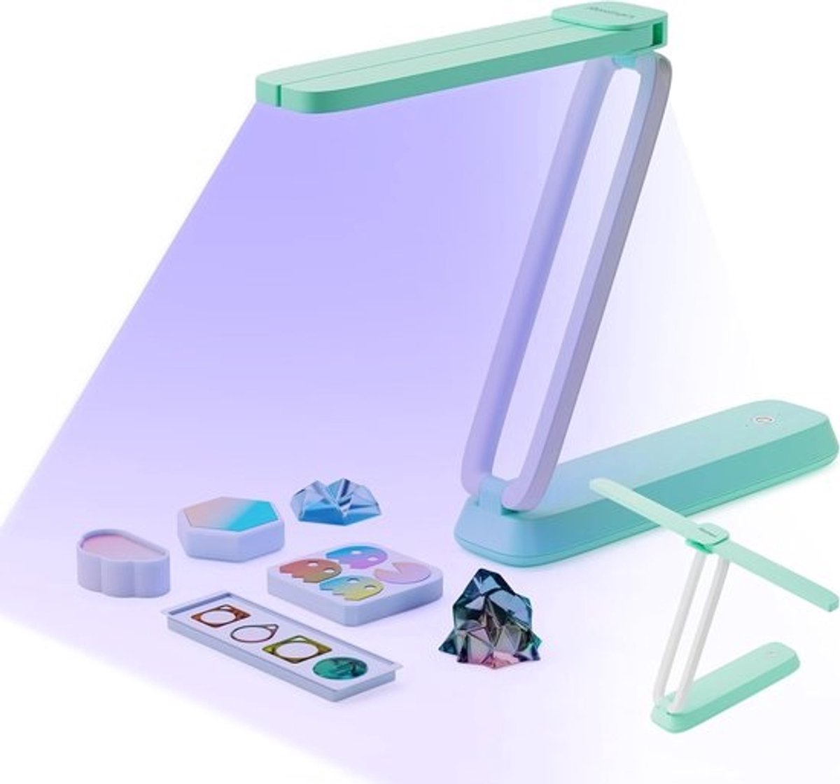 Opvouwbare UV-lamp voor hars - Draagbare 3-in-1 UV-ledlamp voor sieraden maken en harsaccessoires