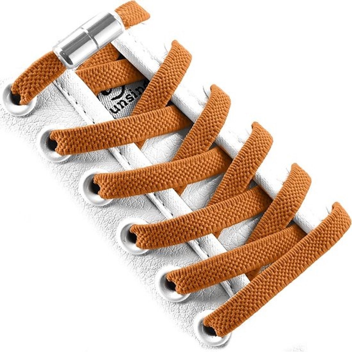 Elastische Veters Zonder Strik met Metalen Sluitingen - One Size Fits All voor Sneakers en Wandelschoenen