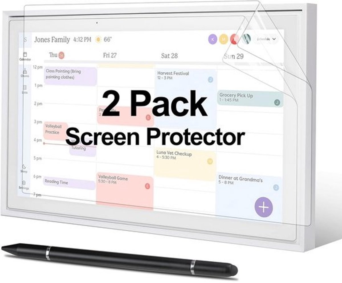 Screenprotector en Stylus voor 15 Inch Digitale Raamkalender - Essentiële Accessoireset