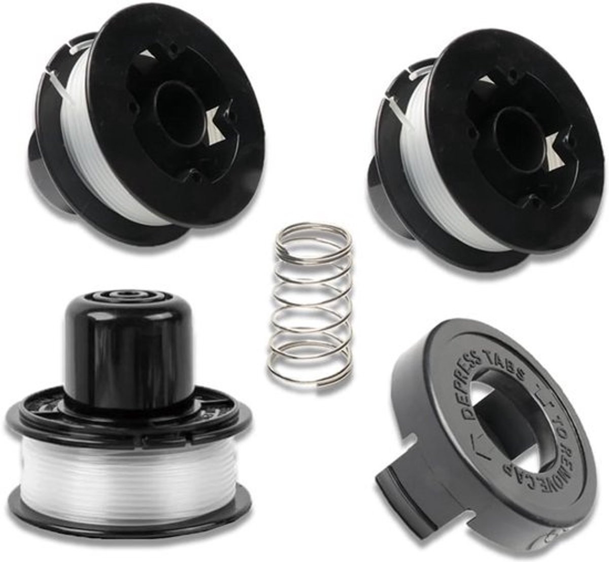3-Pack Vervangingsspoelen en Accessoires voor Elektrische Grastrimmer
