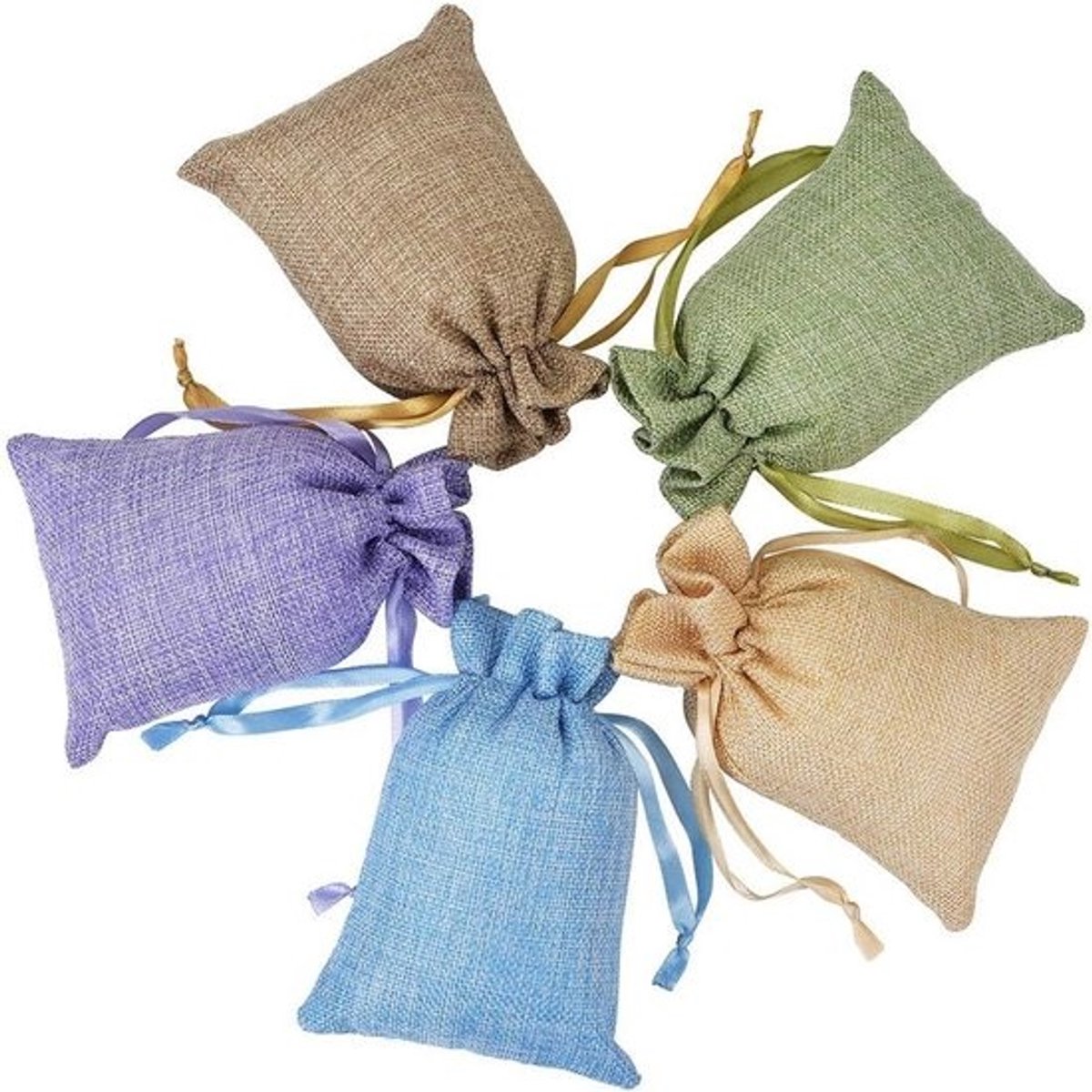 Jute zakje voor kleine geschenken voor bruiloft en verloving - 10,5 x 15,5 cm