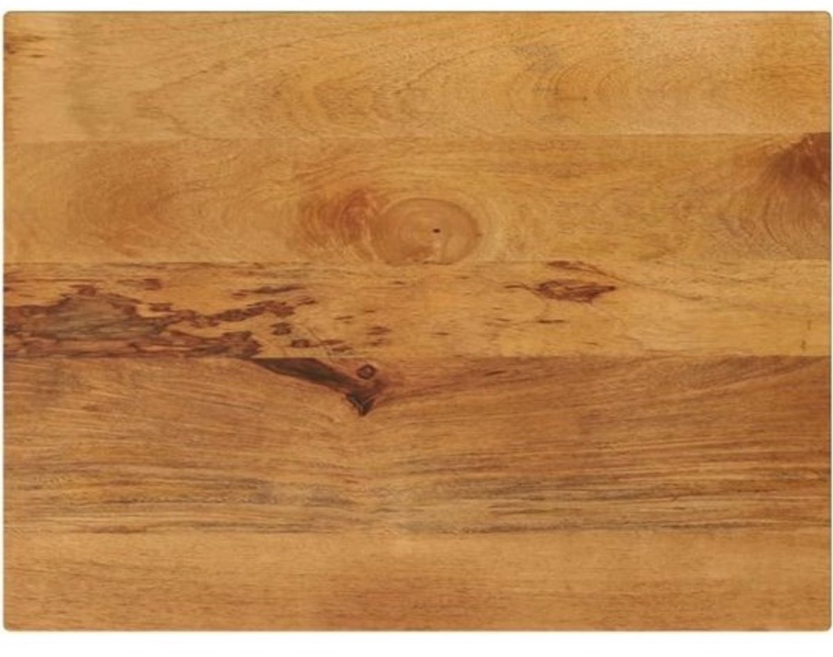 Tafelblad Rechthoekig Massief Mango Hout 90x60 cm - Tafelblad Vervangen