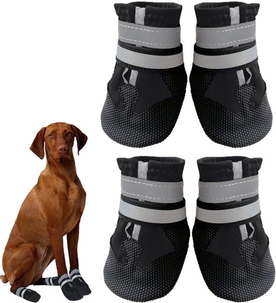 Waterdichte Hondenschoenen voor Potenbescherming tegen Hitte en Kou