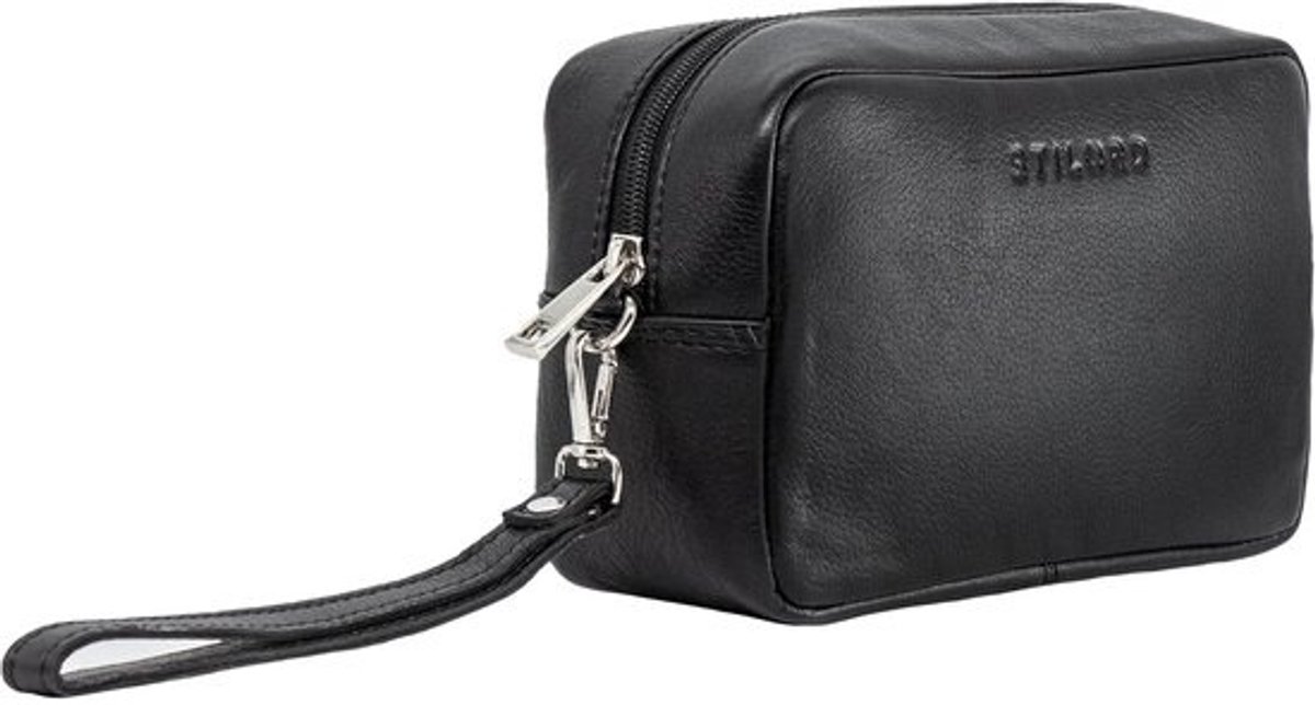 Leren Polstas Heren Organizer Kleine Handtas XXL Reistas Vintage