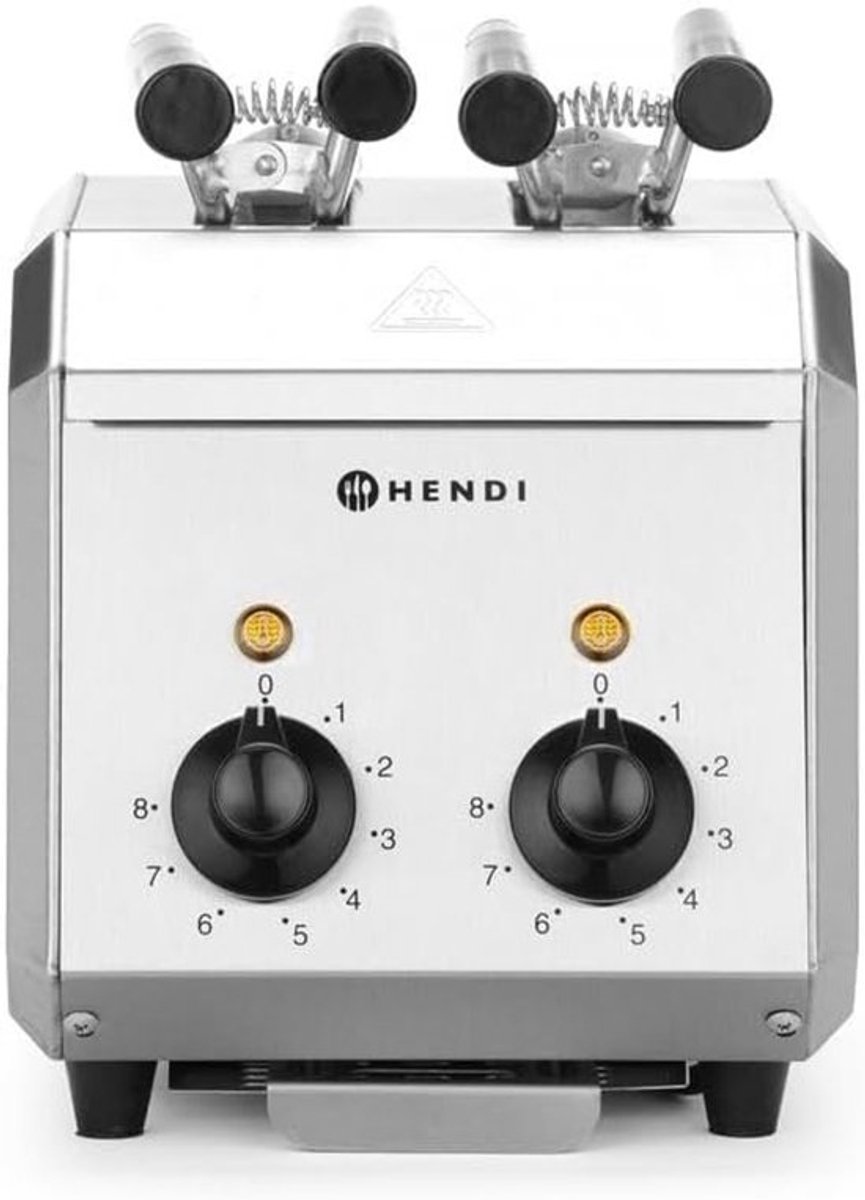 Professionele Sandwichmaker RVS met Timer en Kruimellade