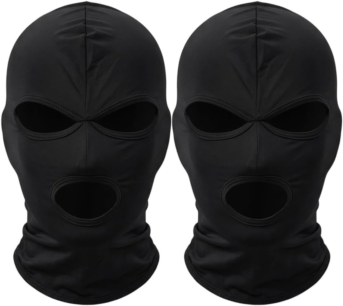 Set van 2 Balaclava's met 3 Openingen voor Mannen en Vrouwen, Ademend en Winddicht, Ideaal voor Skiën en Fietsen