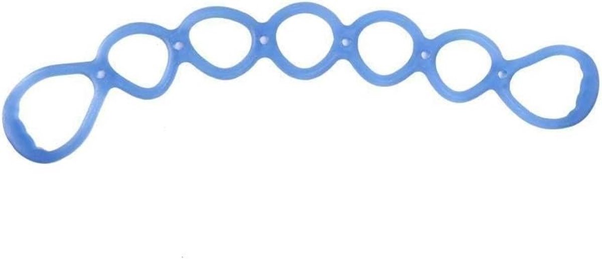 Multifunctionele 7 Rings Stretch Band voor Fitness en Yoga - Oefen met de Leg Extension Belt voor Armen en Benen (Blauw)