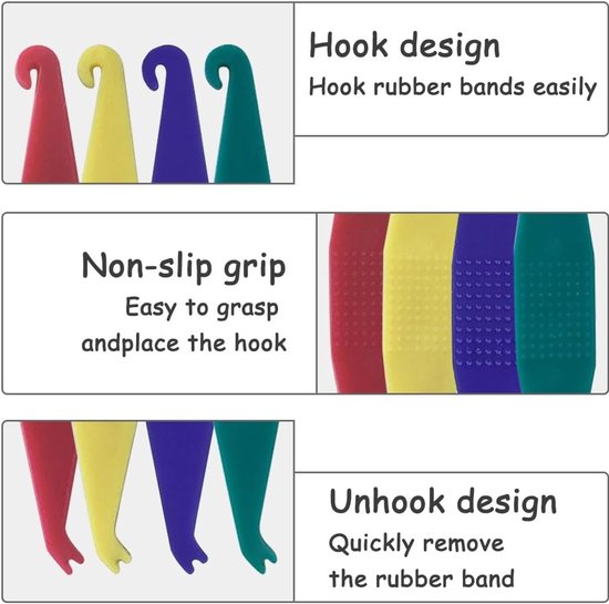 20 Stuks Orthodontische Elastische Haken voor Beugels - Elastische Koorden en Aanpassers in Diverse Kleuren — afbeelding 2