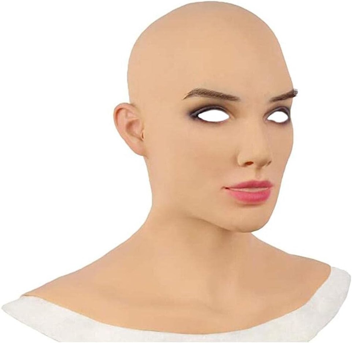 Realistisch Siliconen Crossdresser Masker voor Cosplay en Halloween Feesten - Drag Queen Kostuum Accessoires en Party Props
