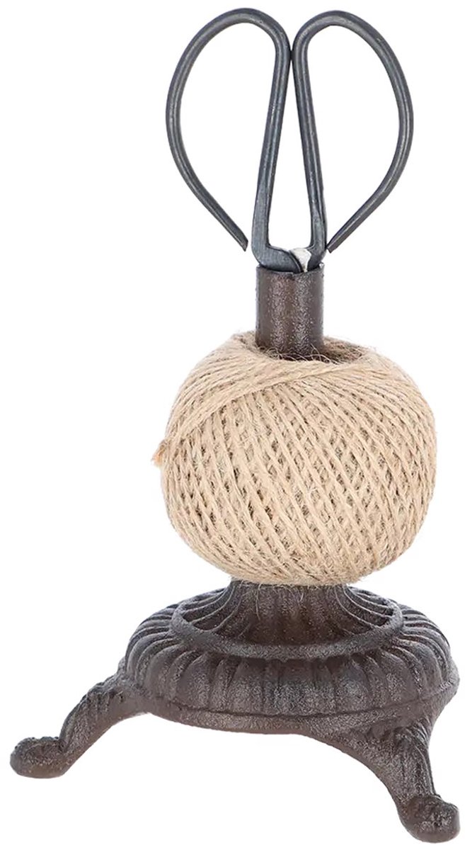 Esschert Design Touwhouder met Schaar Klassiek - Gietijzer — afbeelding 3