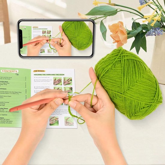 Haakset voor Beginners met Haakpatronen voor Planten, Cactus en Decoratieve Haakprojecten — afbeelding 3
