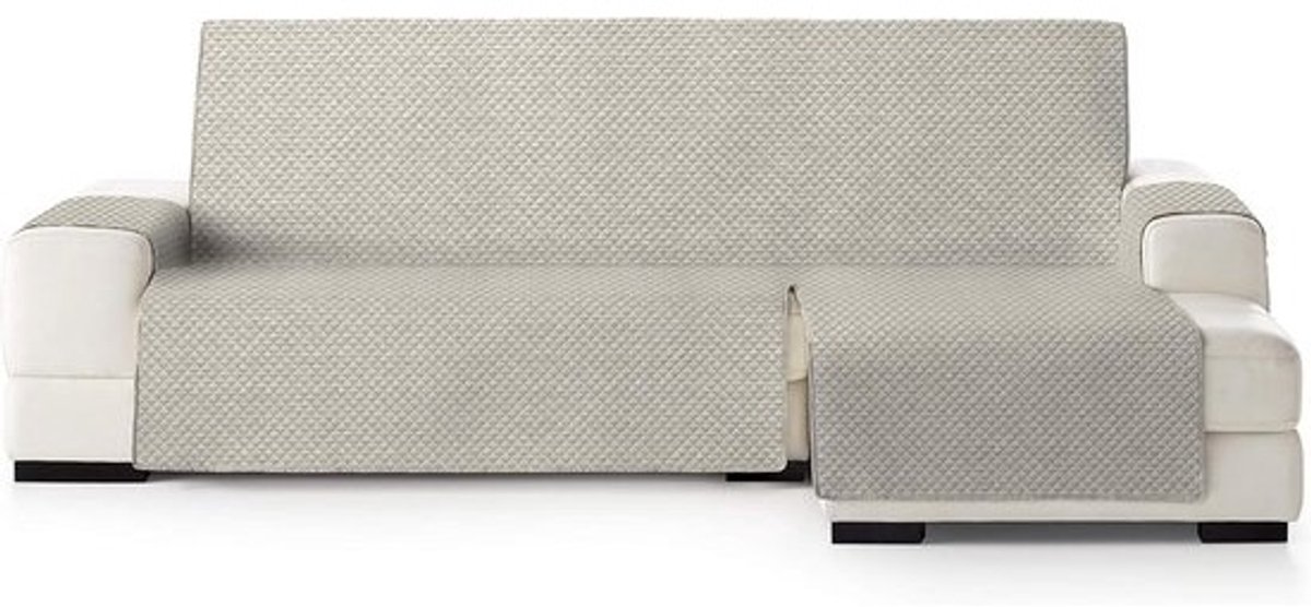 Bankovertrek - Beschermhoes Sofa - Bank Beschermen - Gewatteerde Microvezel - 240 cm - Beige-grijs