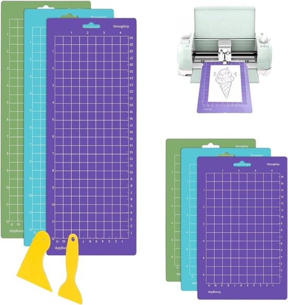 6 Stuks Snijmatten voor Handwerk - Vervangende Accessoires voor Cricut en Quilten
