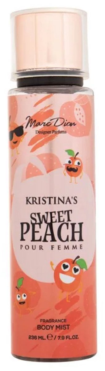 Marc Dion Kristina's Sweet Peach Body Mist voor Dames 236 ml