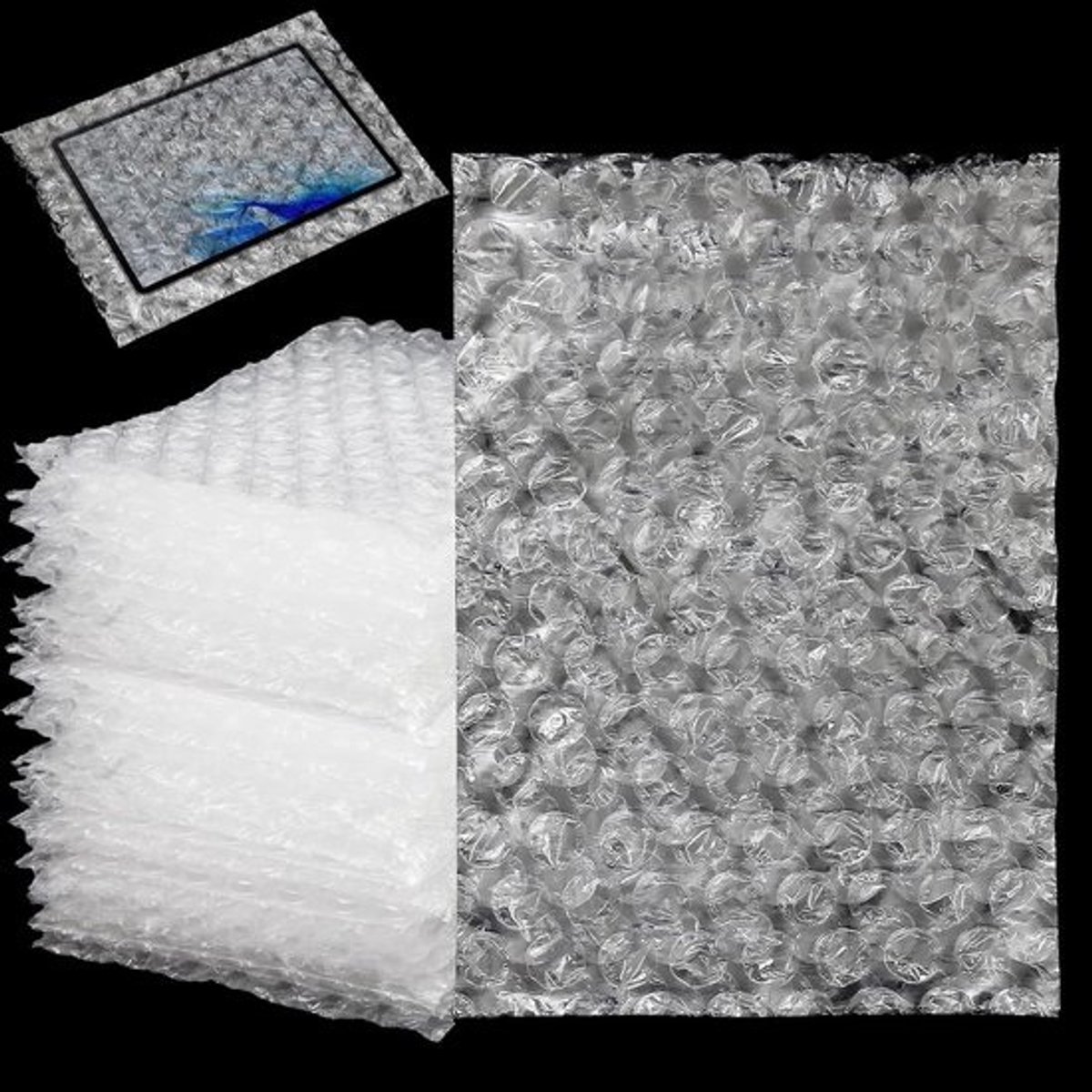 Set van 200 Luchtkussenzakken 10 x 15 cm Duidelijke Beschermhoezen voor Verpakking, Verzending en Opslag