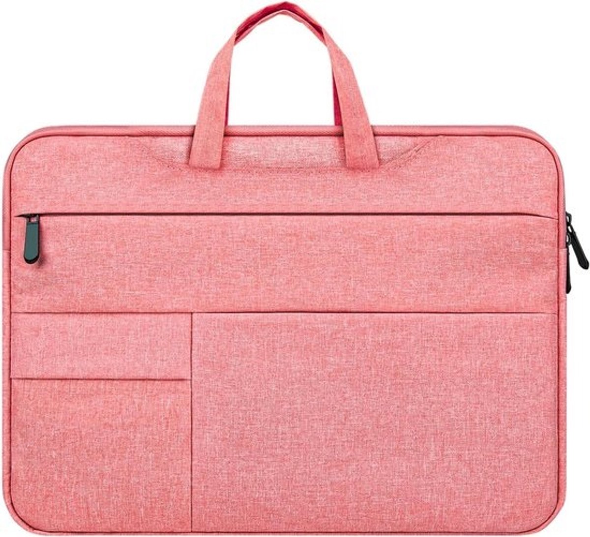 Laptop Sleeve 14 Inch Waterdichte Hoes voor Notebook en Chromebook met Handvat en Meerdere Zakjes - Roze