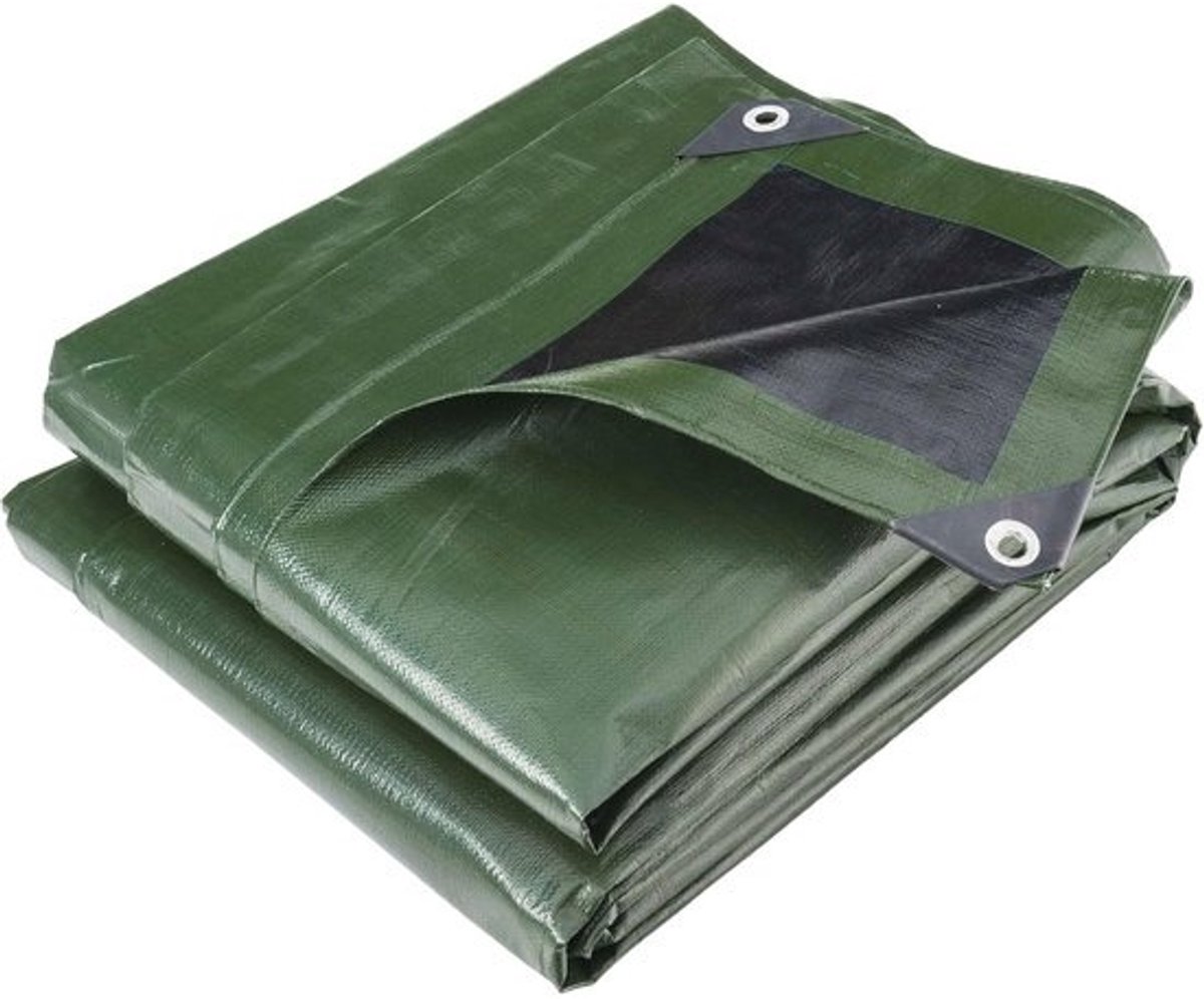 Industrieel Zeildoek 3m x 5m - Extra Zware Kwaliteit 240 g/m², Waterdicht en UV-Beschermd