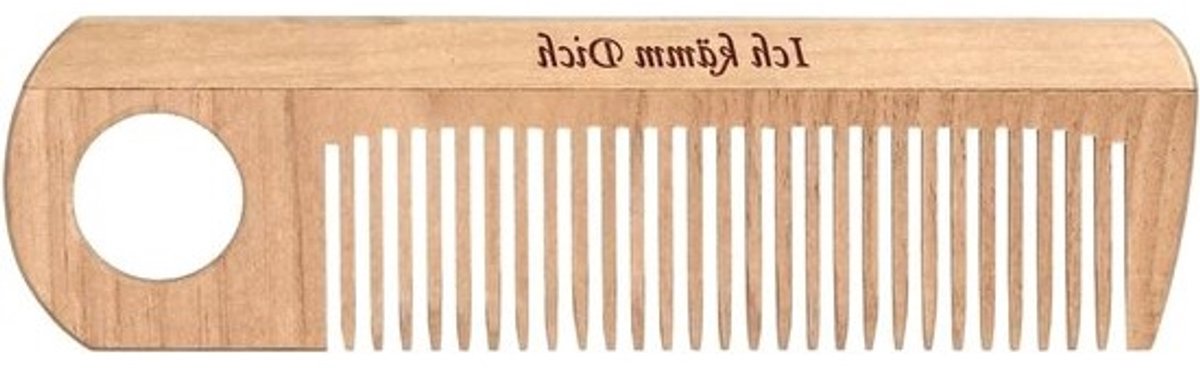 Houten Kam - Kapperskam Zakkam - Haar Styling - Antistatisch Beukenhout - 155 cm - Natuurlijk