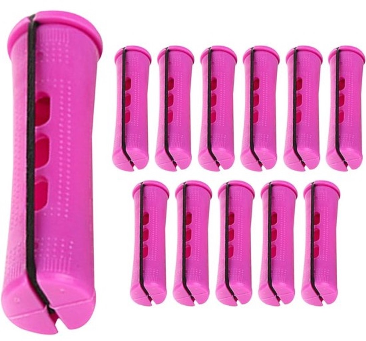 Warmteloze Krulset - Haarrollers - Haar Krullen - Zonder Hitte - 12 Stuks - Blauw