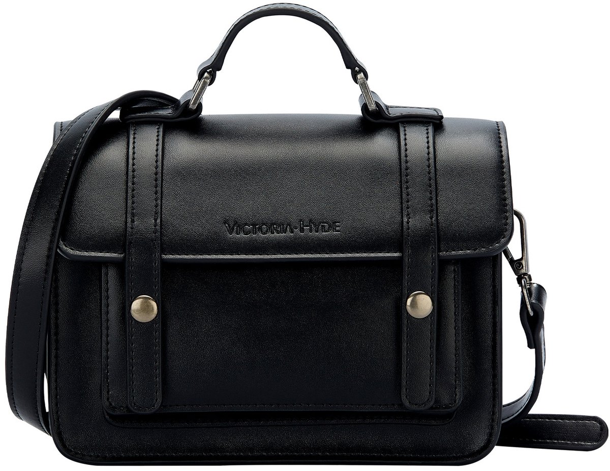 Victoria Hyde "Satchel" - Dames Kleine Schoudertas - Crossbody Tas - dames tas klein - Tas - Bag Antique - cadeau voor vrouw - Damentas- Zwart