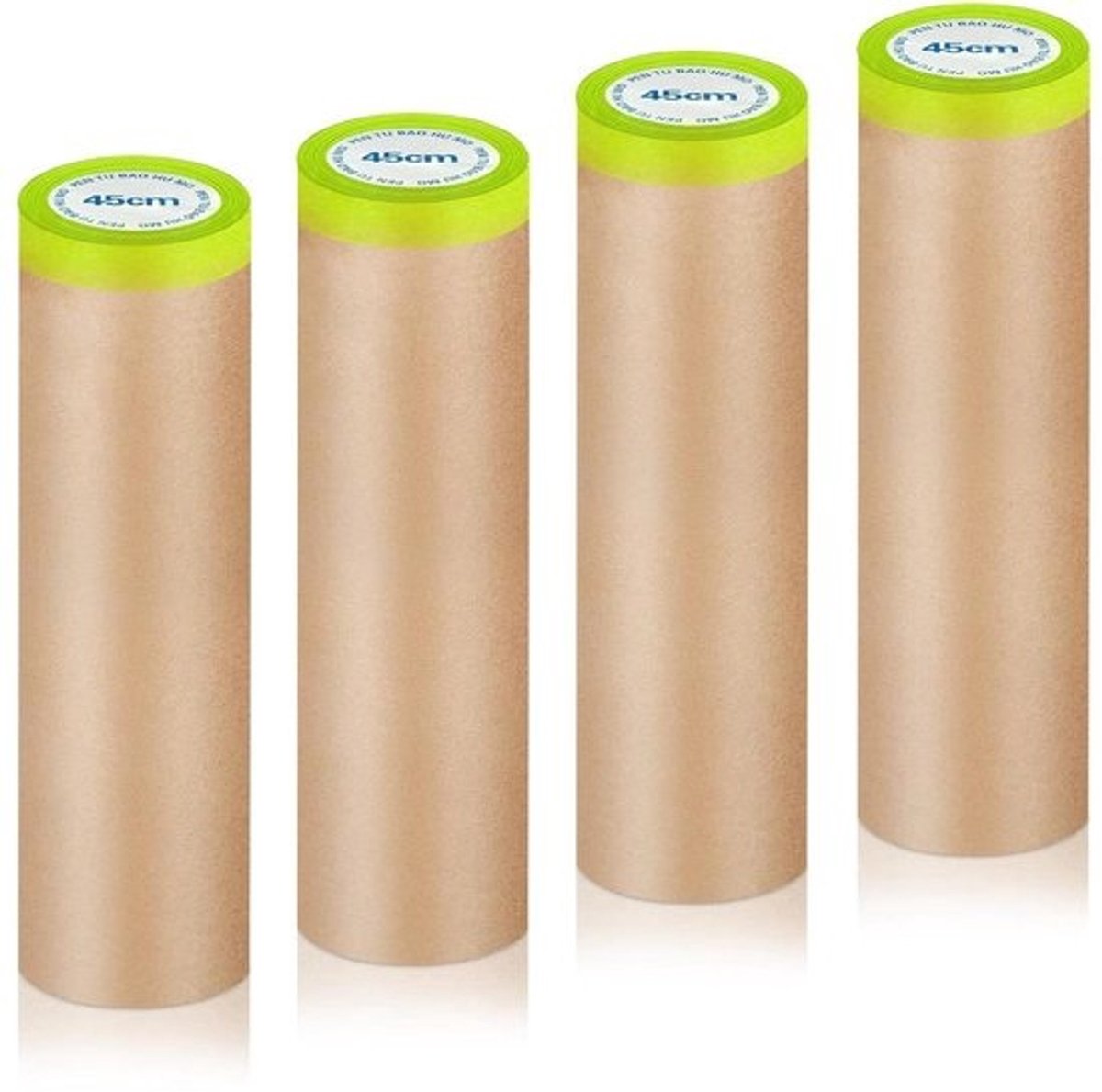 Afdekpapier Rollen - Schilderpapier Afplakband - Schilderwerk Beschermen - Sterke Hechting Geen Resten - 45 cm x 15 m - Bruin