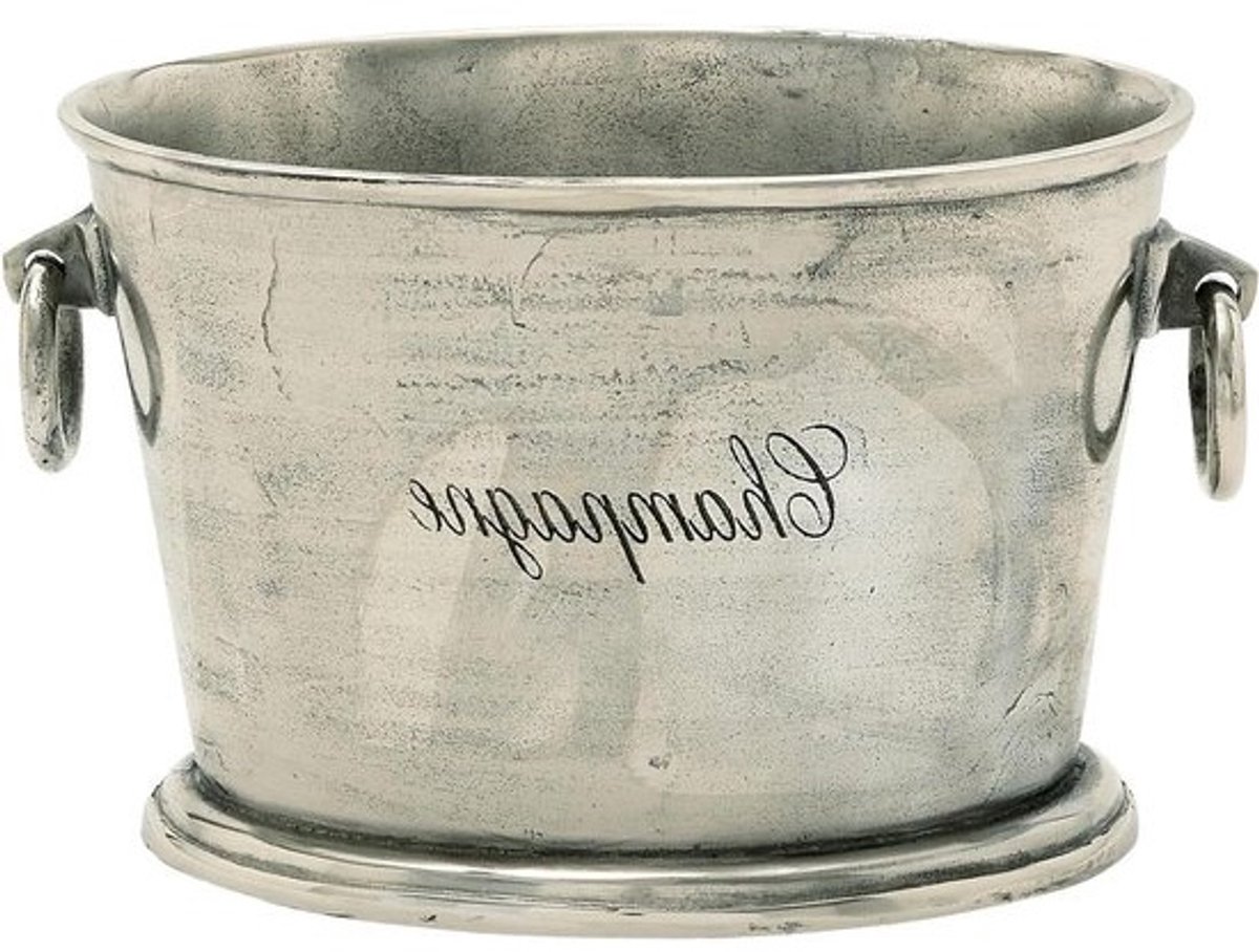 Aluminium Wijnkoeler - IJsemmer Wijnemmer - Dranken Koelen - Gepolijste Afwerking - 43 x 25 cm - Zilver