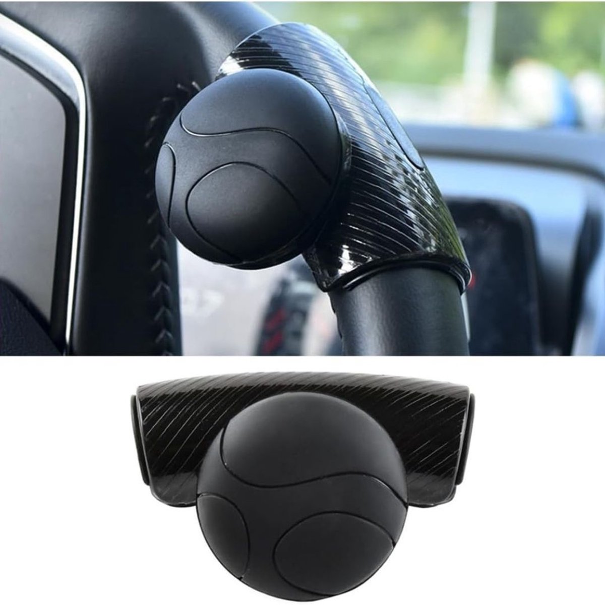Zolvano® Stuurknop Auto - Trekker - Vrachtwagen- Zwart