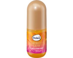 Balea Body & Hair Mist Spirit Glow | 1x 100 ml - Met frangipani- en guarana-extract | Bodyspray - Haarparfum - Limited Edition 2026