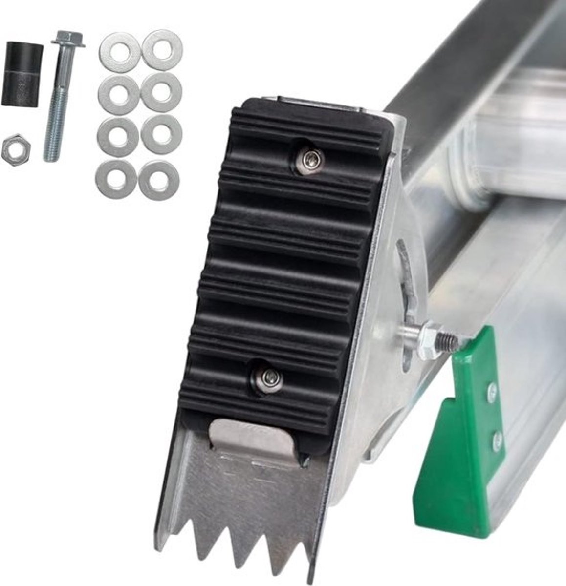 Uittrekbare trapvoeten - Stabiele rubberen pads - Reparatiewerkzaamheden - Antislip stabiliteit - 13.7 x 5.1 x 7.5 cm