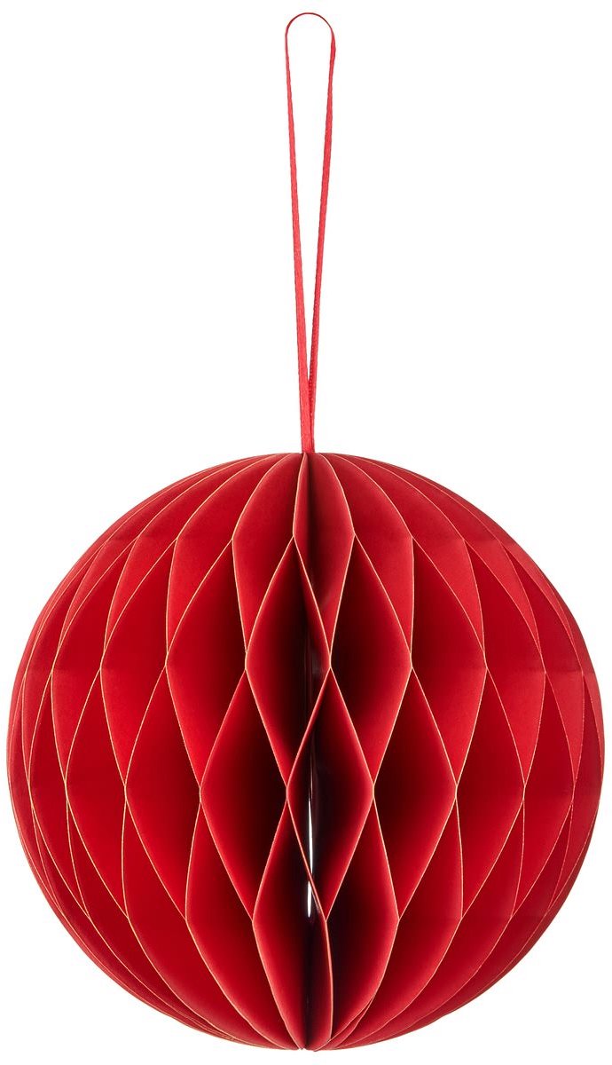 Gasper Kersthanger bal rood magneetsluiting Ø 15 cm