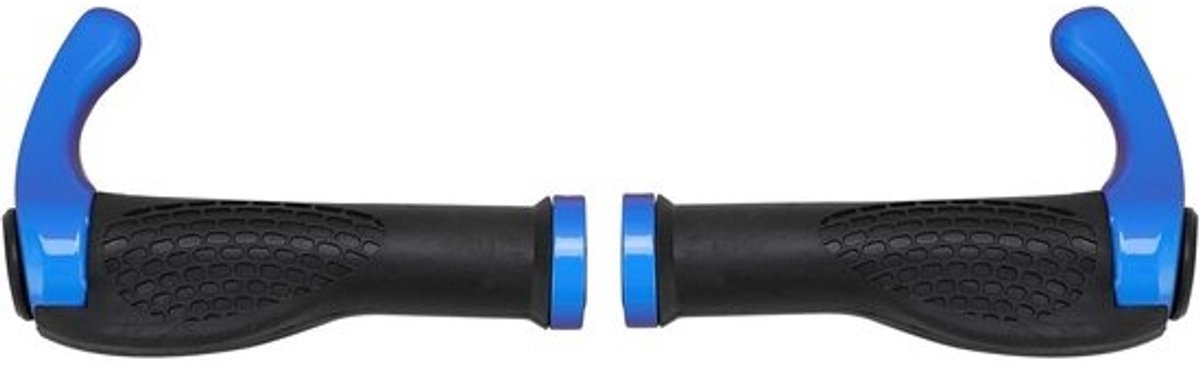 Fiets stuurgrepen - Handvatten fiets - Veilig fietsen - Dubbele vergrendeling - 2.3 cm compatibel - Blauw