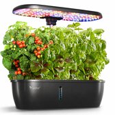 LetPot Lite Limited Edition - Stijlvol zwart design - 12 Pods Hydroponics Growing System - Tot 3 keer snellere groei - Supersnel resultaat - Altijd verse kruiden en groenten uit eigen keuken - Slimme bediening via app - Zonder aarde of gedoe