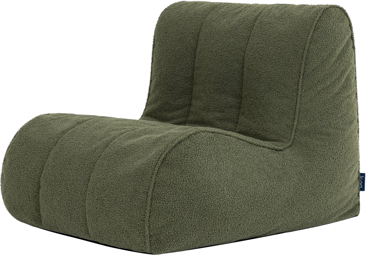 icon - Swoop Zitzak Fauteuil - Boucle - Olijfgroen