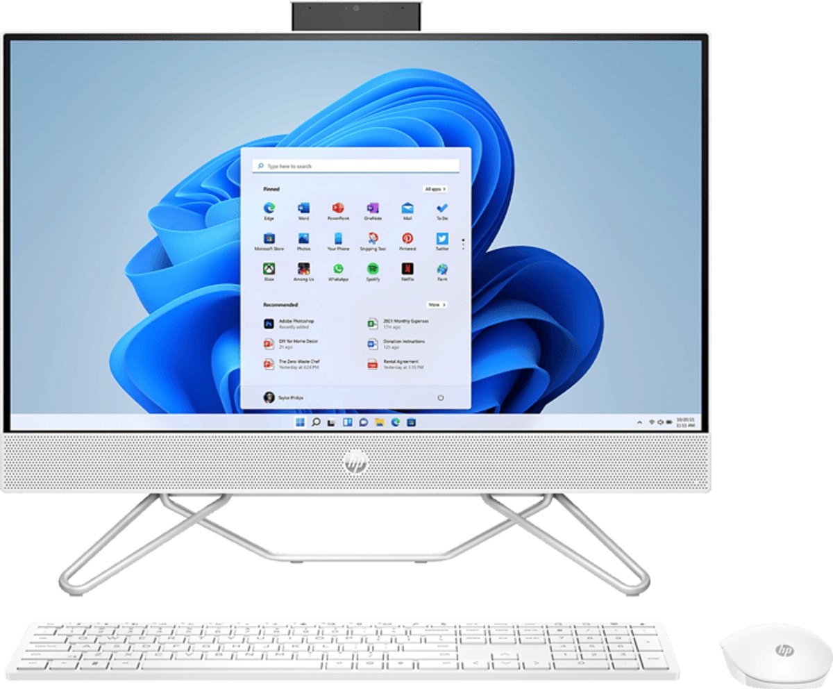 HP All-in-One 24-cb1017nb – All-in-One PC – Core i5-1235U – 16 GB RAM – 512 GB SSD – 23,8 inch