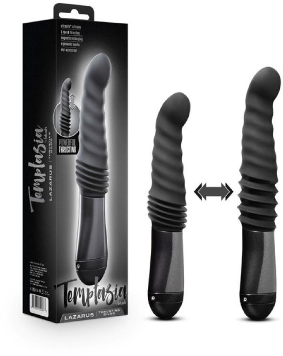 Temptasia - Lazarus Stotende Dildo - Zwart