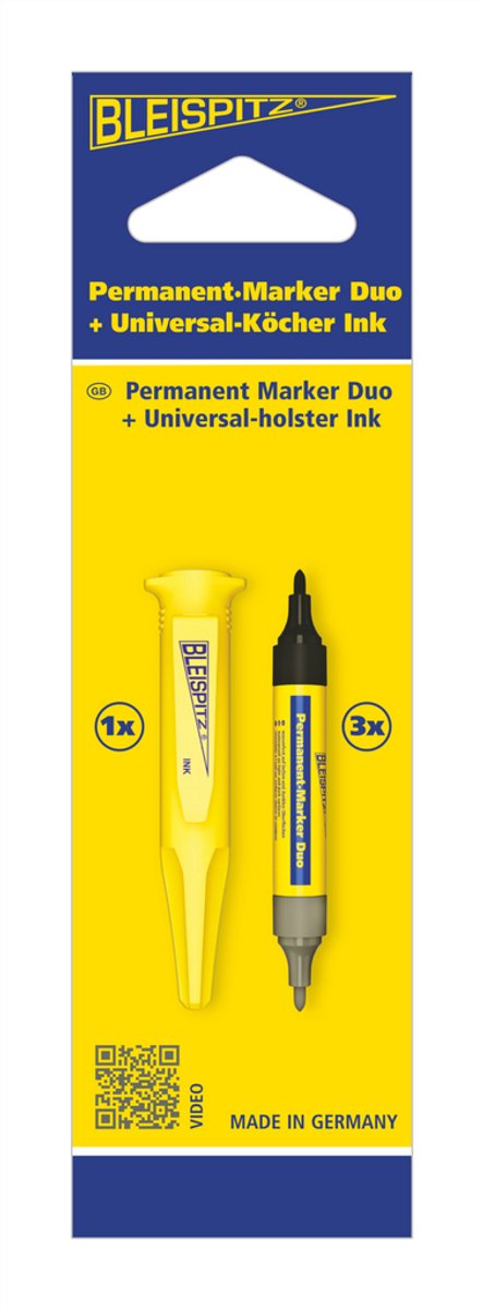 Bleispitz - permanent marker duo + universal holster