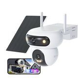 EZVIZ HB90 + 8W zonnepaneel 2K+2K(8MP) Dual lenzen 360° beveiligingscamera voor buiten Wifi draadloos - personen/voertuigdetectie - automatische volgfunctie - Geen maandkosten