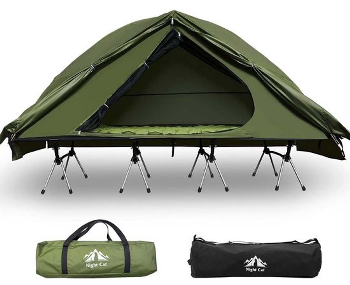 1 Persoons Tent met Kampeerbed voor Vissen en Wandelen
