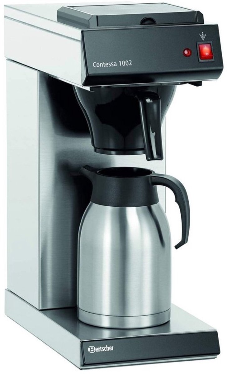 Professionele Koffiezetapparaat RVS/Zwart - 15 Kopjes - Thermoskan 2 Liter