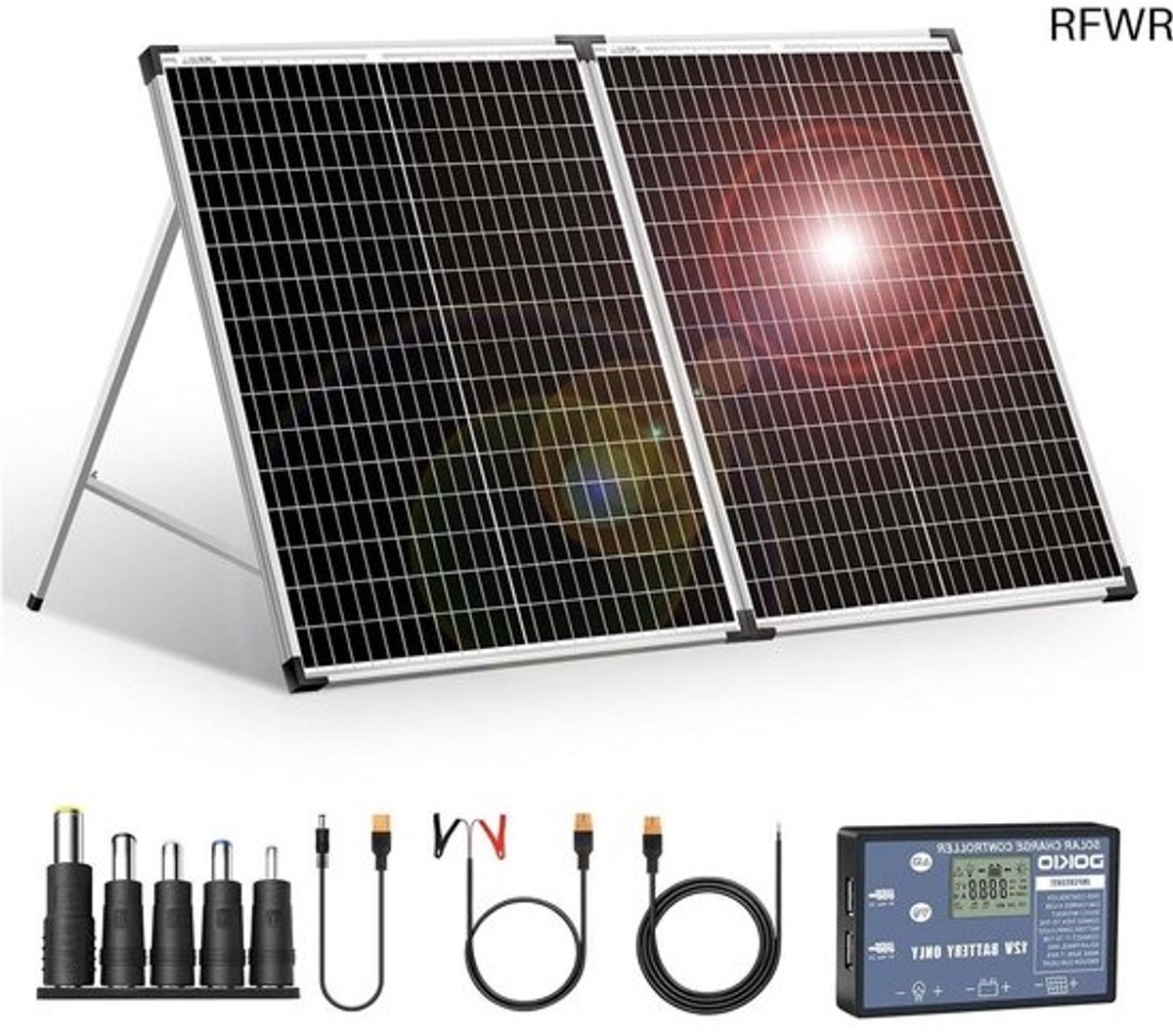 Zonnepanelen Compleet Pakket - Plug & Play met Stekker - Zonnepaneel Plat Dak - Energiebesparing