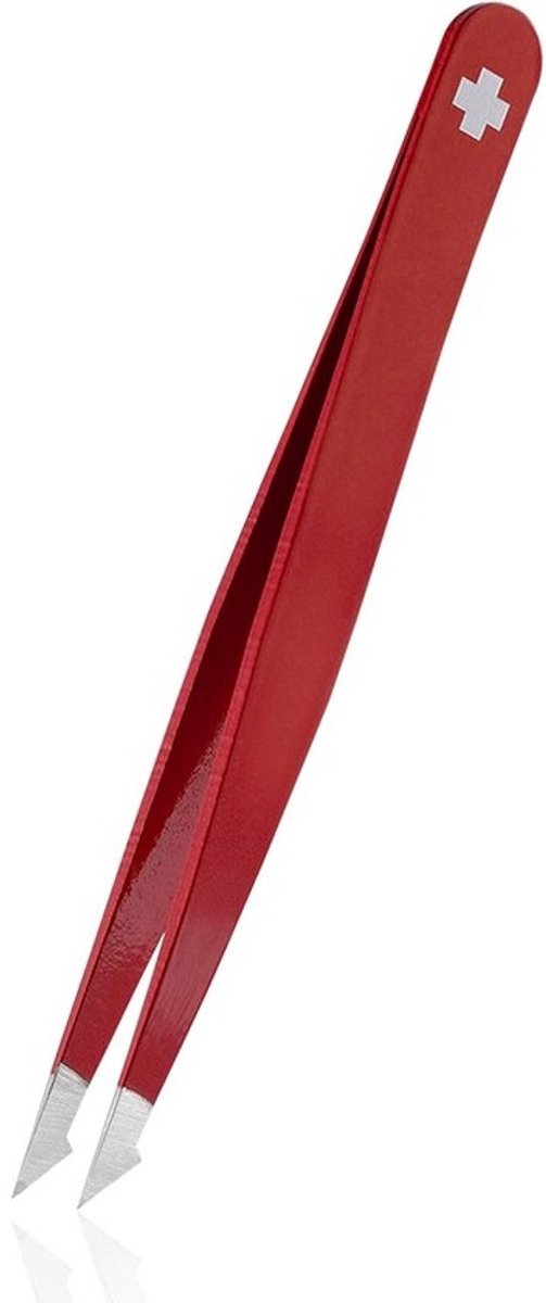 Rubis Evolution 2in1 - Pincet met scherpe punt voor splinters en fijne haartjes - Combinatie van een klassiek pincet voor het epileren van wenkbrauwen en een splinterpincet - Zwitsers kruis