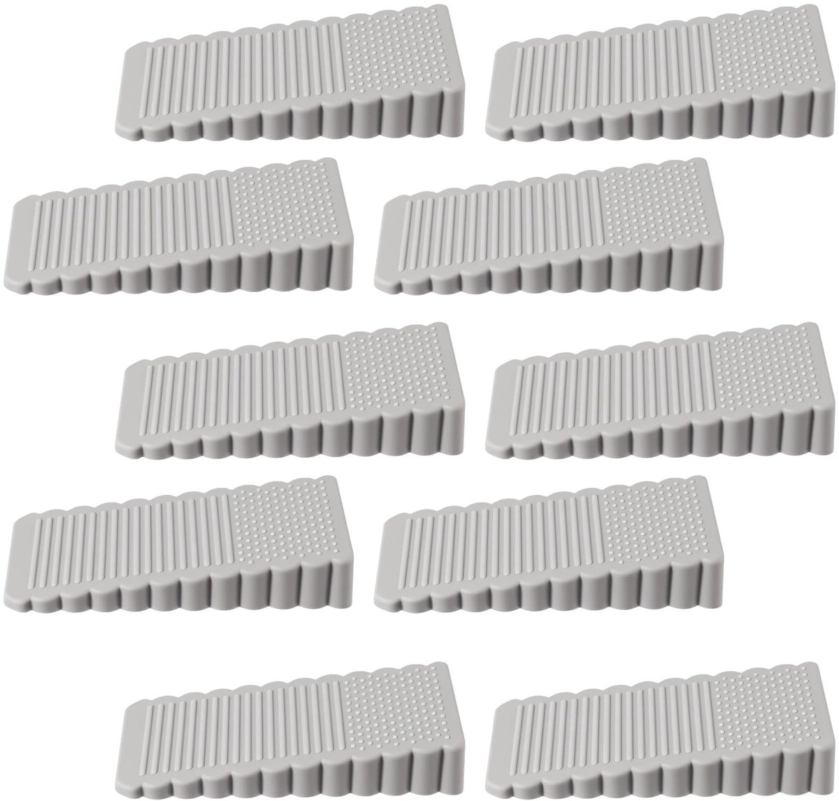 10 Stuks Rubberen Deurwig - Antislip, In Hoogte Verstelbaar & Krasbestendig - Voor Balkondeur, Kinderkamer & Werkkamer