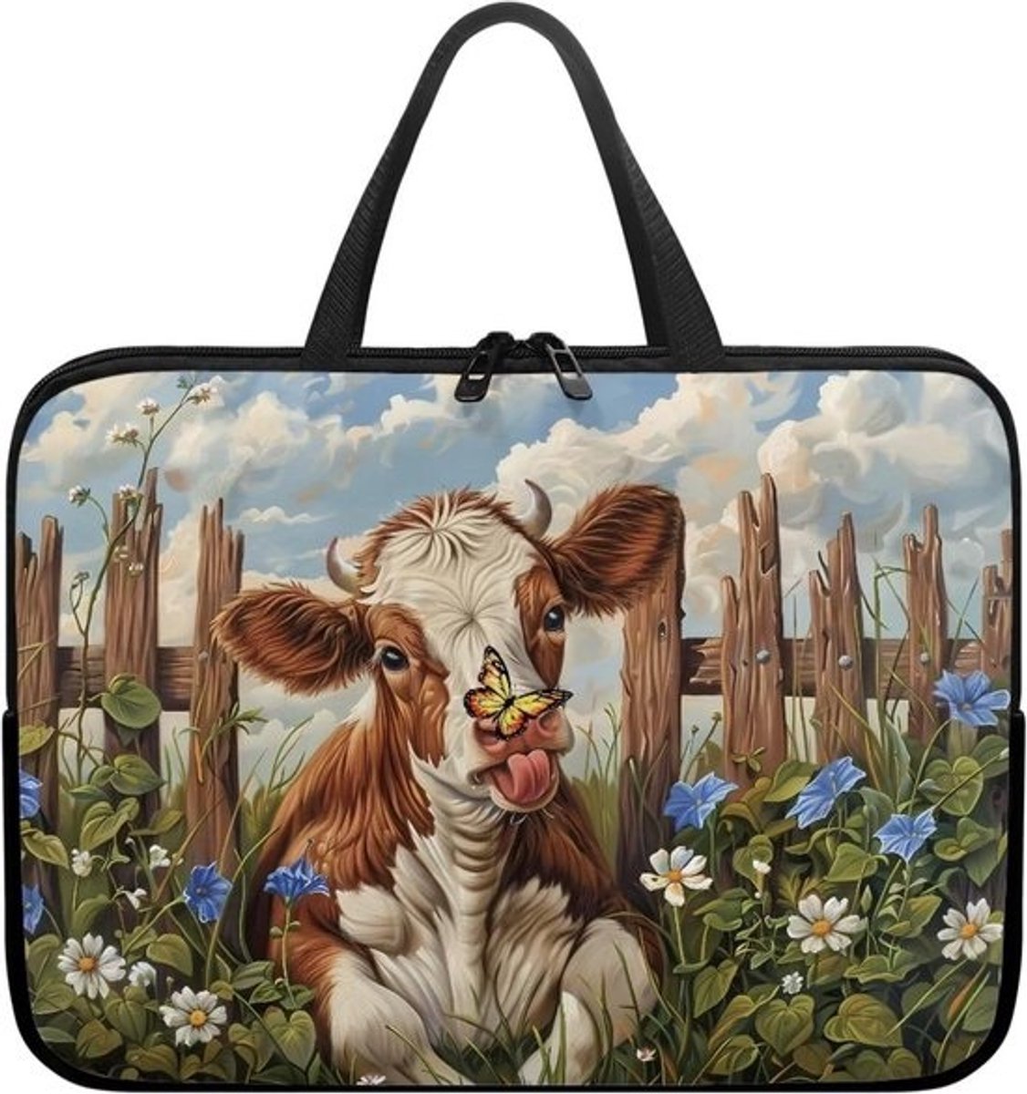 Schokdichte Laptoptas met Handvat - Waterdichte Laptop Sleeve voor Werk & School