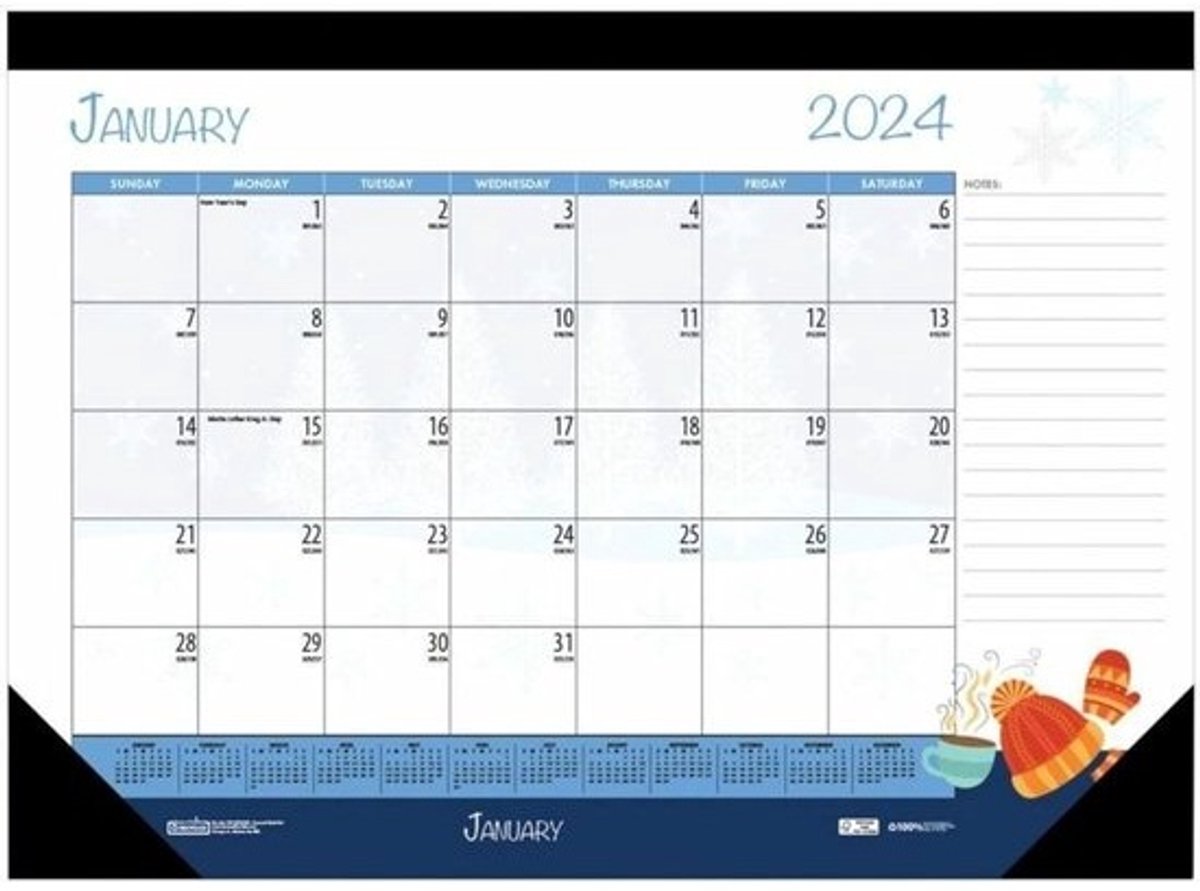 Bureau Kalender - Maandplanner - Plannen - Verschillende Designs - 22 x 17 Inch - Niet gespecificeerd